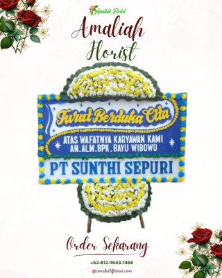 Papan Bunga Duka di Padang Bolak Tenggara